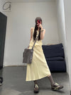 BASERANGE 24 Autumn and Winter One-shoulder Dress Portugal BAS-DROSD-VI-AU24-SFYH DROSD-VI Sofia Yellow